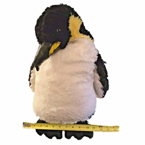 Animal Planet 18” TALL Emperor Penguin Plush HTF READ Black Yellow White Stands - Picture 6 of 11